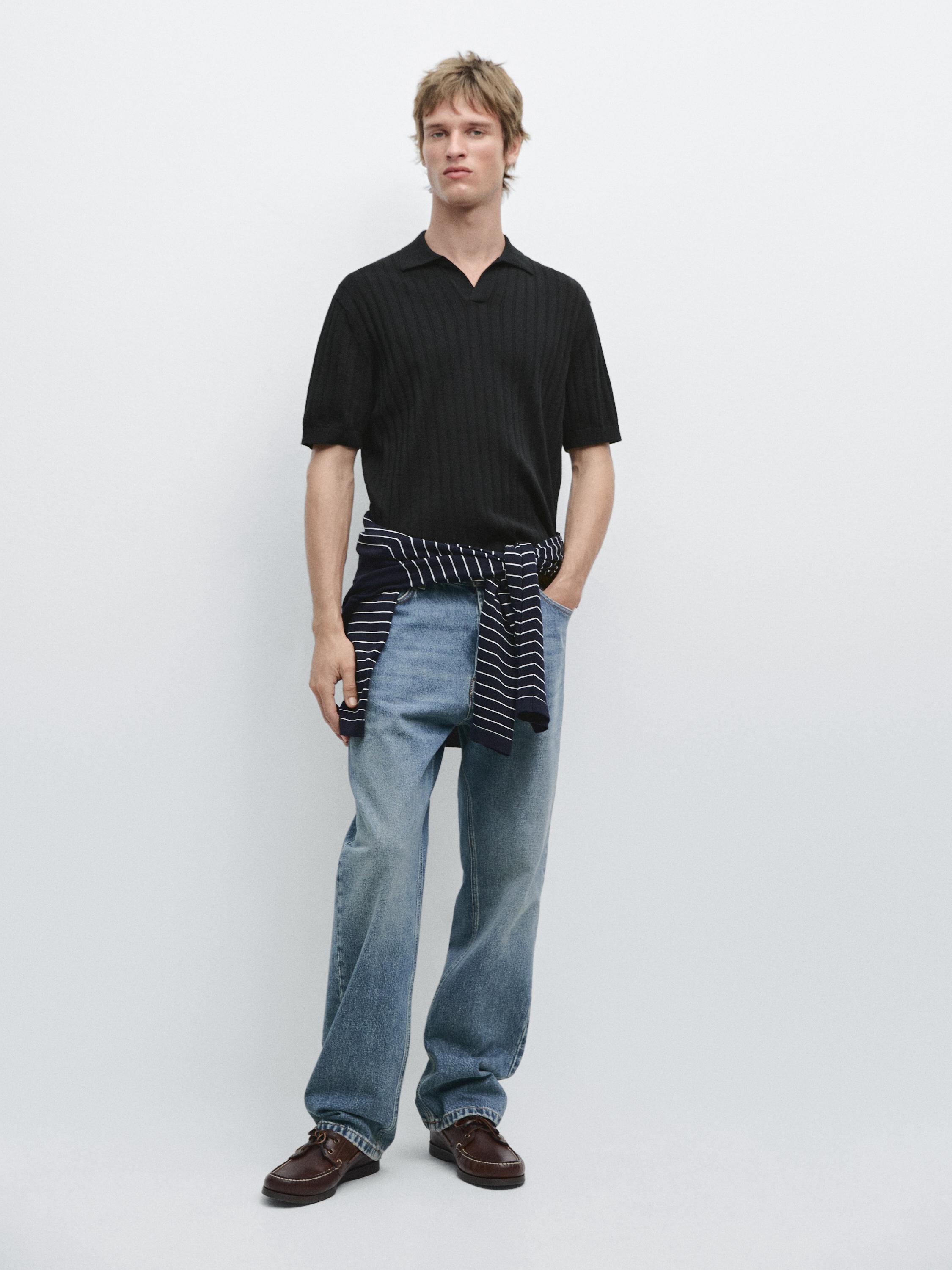 Jersey polo punto trenzado