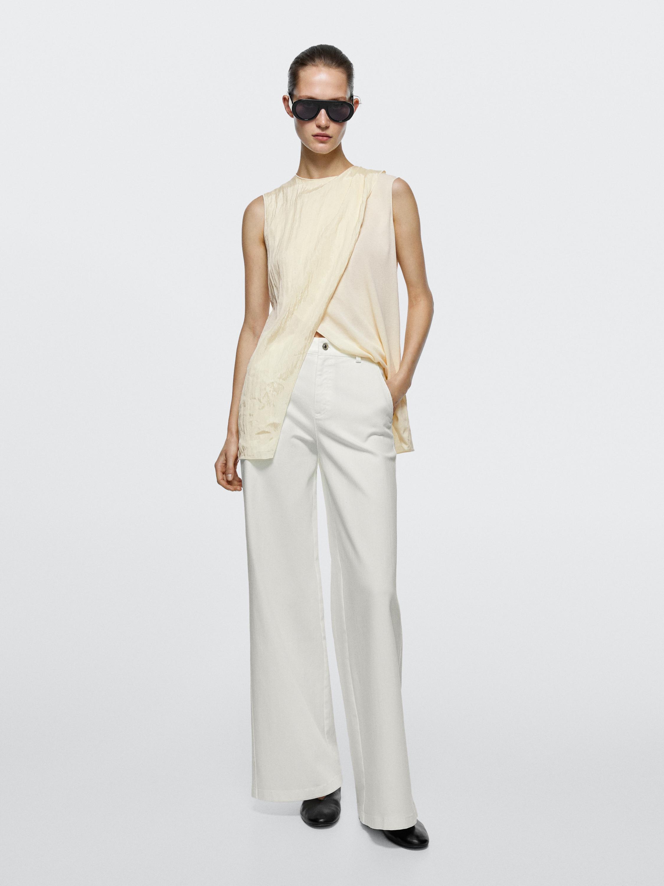 Jeans palazzo tiro alto