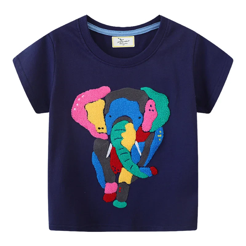 Elephant Flocked T Shirt