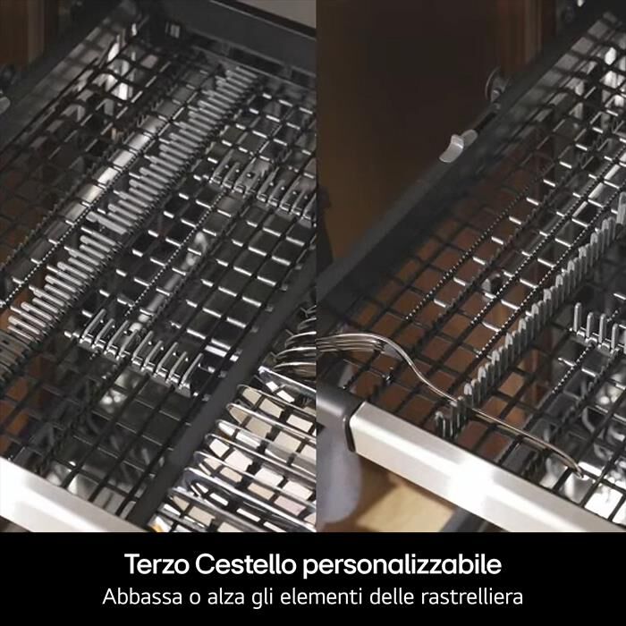 LG - Lavastoviglie DF375HVS Classe A 14 coperti-Argento