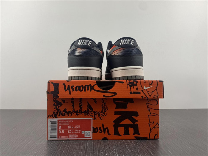 NK Dunk Low Graffiti Black Red DM0108-001