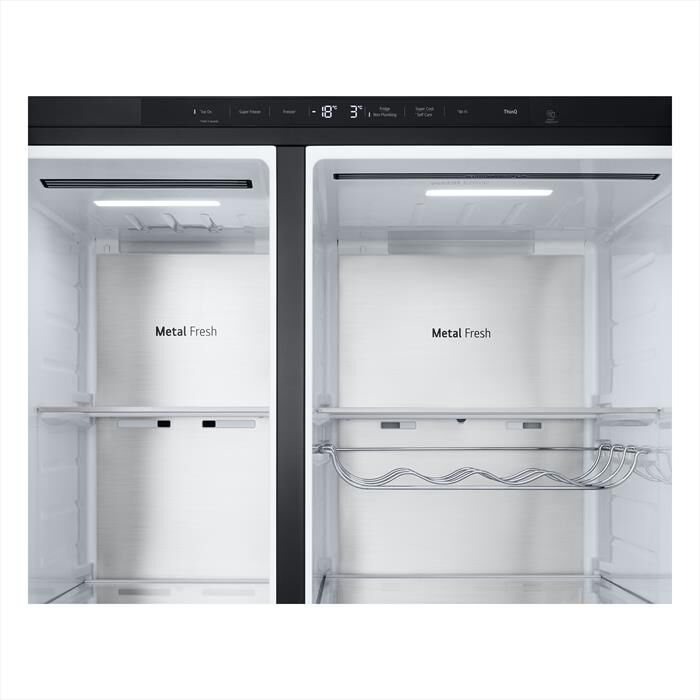 LG - Frigorifero side by side GSXE91EVAD Classe D 628L-Black