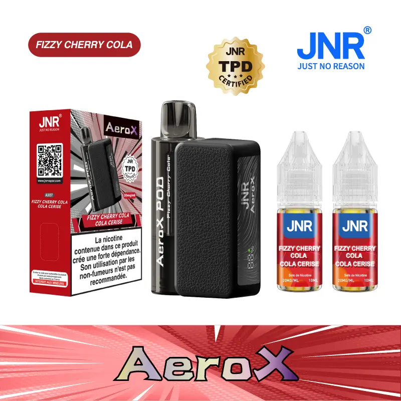 JNR AeroX 32000 Puffs - Kit Pod Remplissable et Rechargeable - Vape Grok