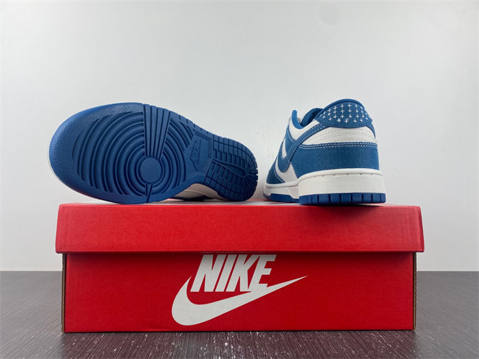 NK Dunk Low Industrial Blue Sashiko DV0834 101