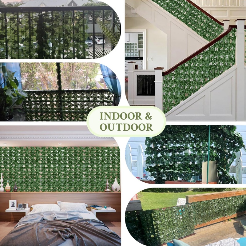 GREENFOLD Artificial Ivy Privacy Fence Wall Screen