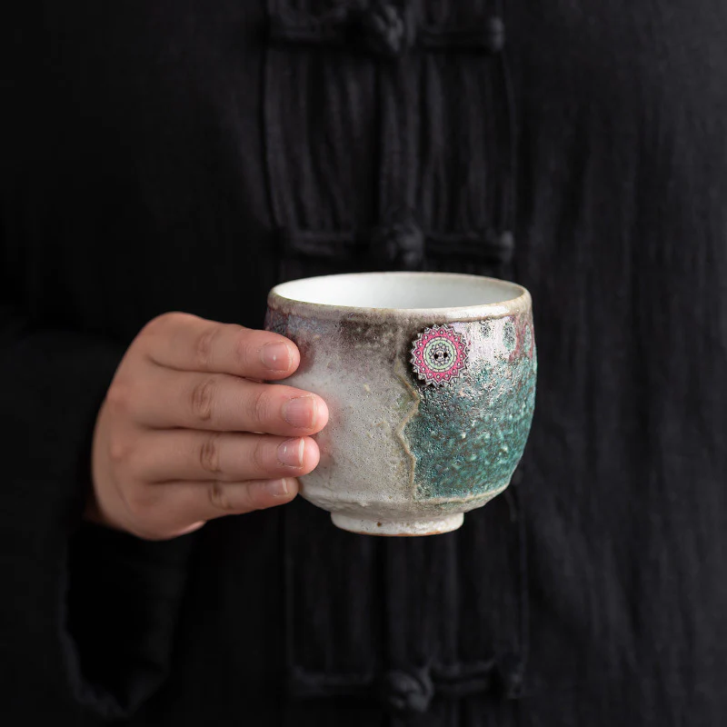 Sunflower Kiln Change Ceramic Coffee Mug Tea Latte Espresso Coffee Cup 250ml