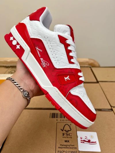 LV  ’54’ Trainer Red White Sneaker