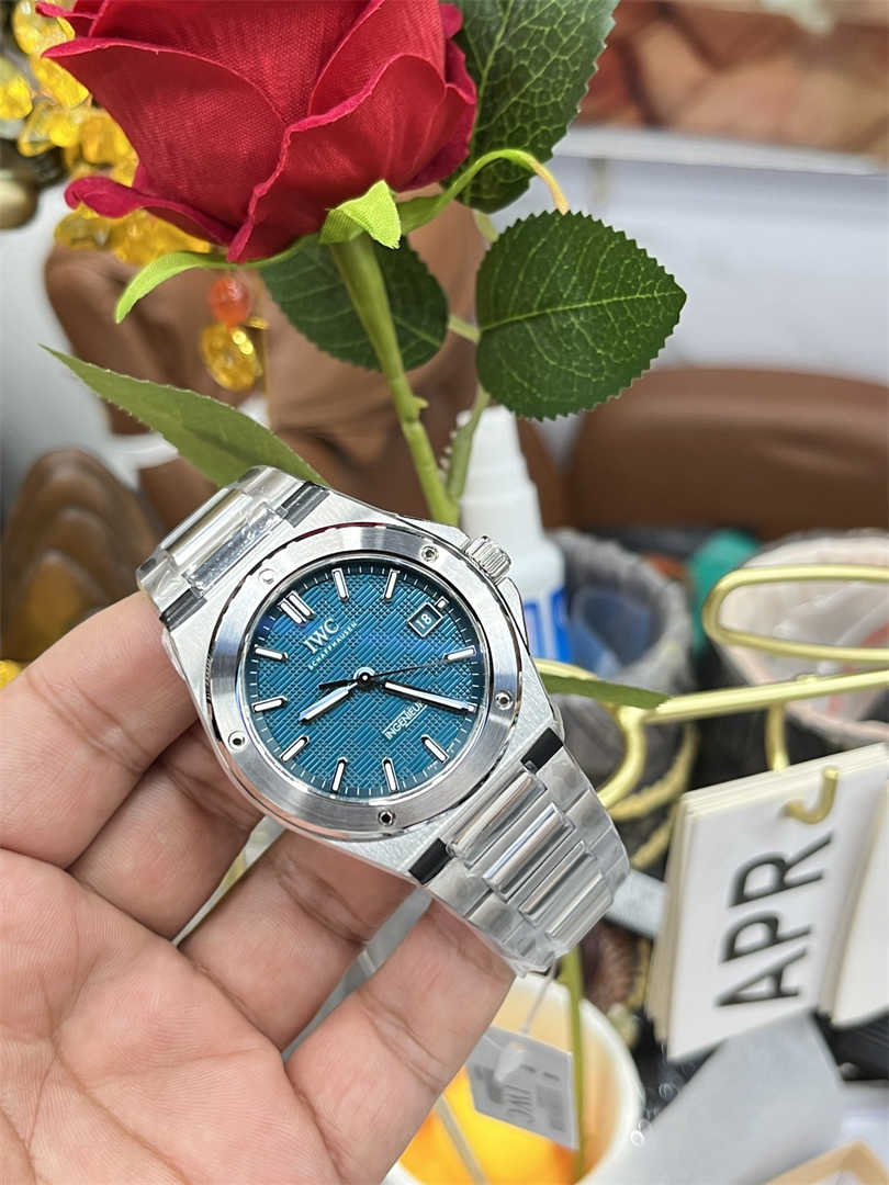 IWC Ingenieur Replica Blue Dial Watch – 40mm V7 Factory Automatic