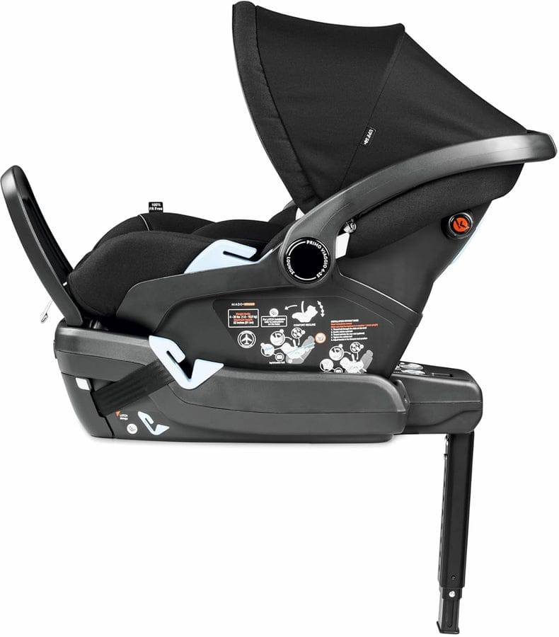 PEG City Loop Chassis + Primo Viaggio Lounge Infant Car Seat Bundle - Black / True Black
