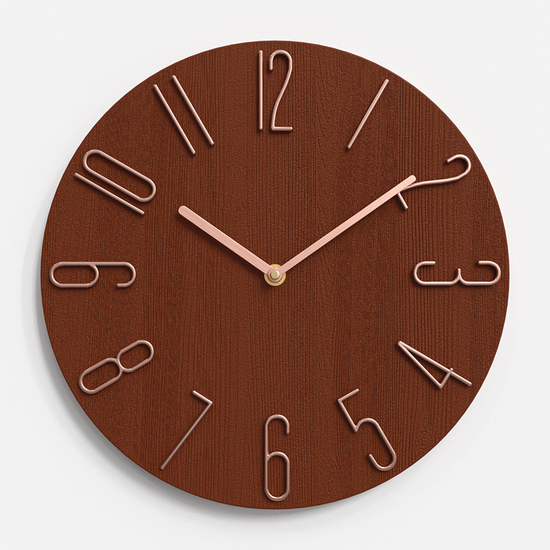 Silent Wall Clock with Automatic Time-setting for Home Decor - LIORQUE