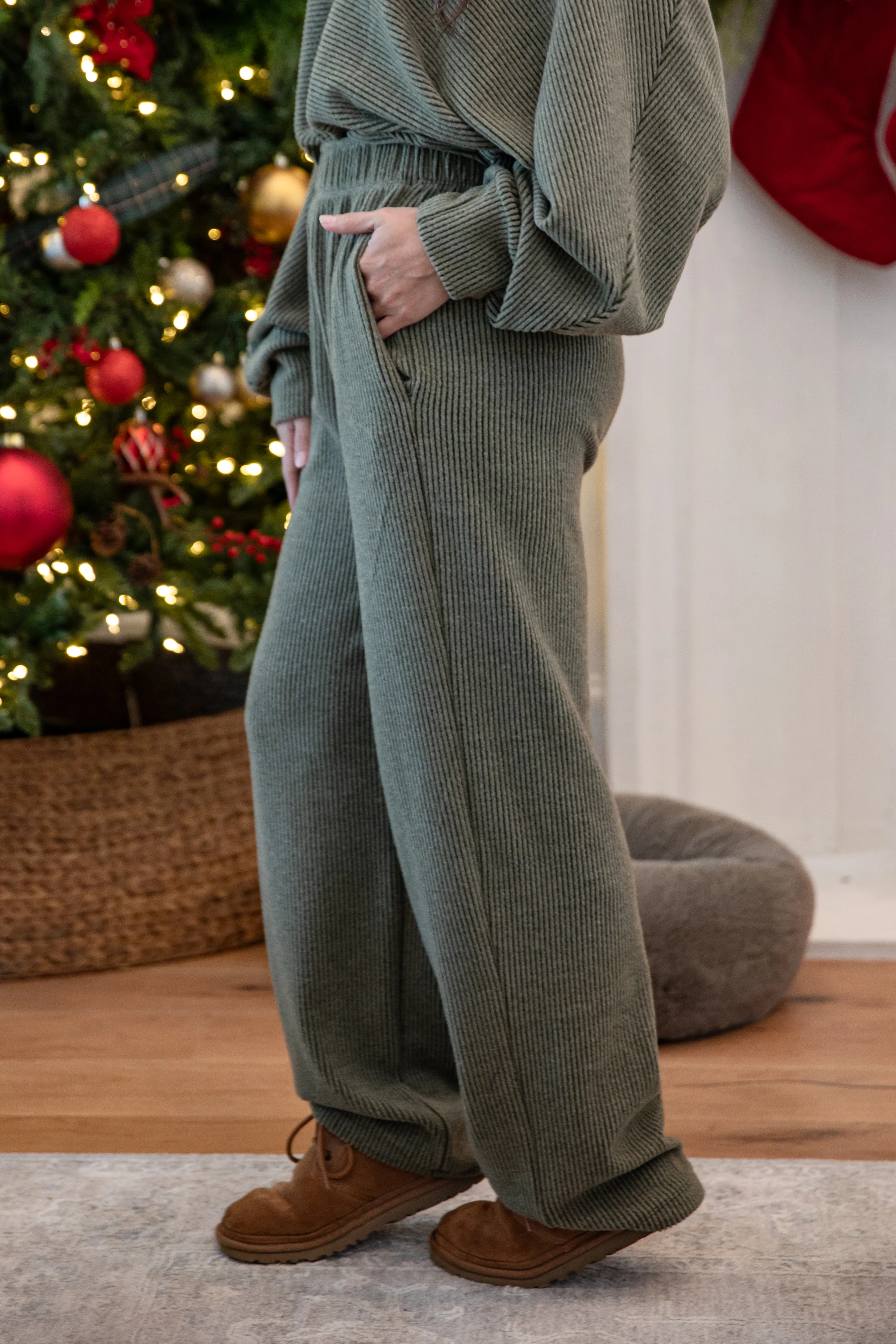 FINAL SALE - Alpine Comfort Soft Corded Knit Pants