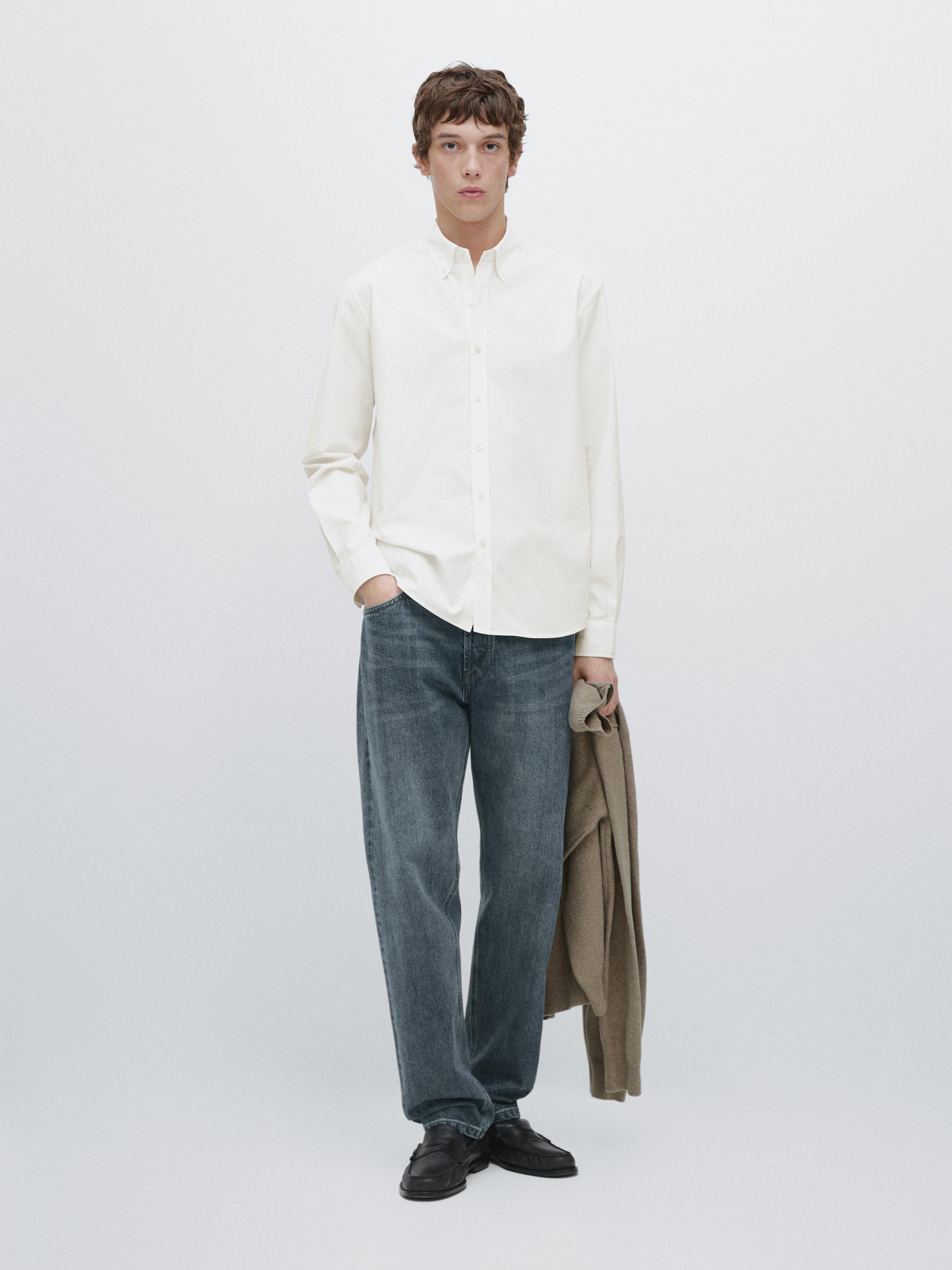 Camisa regular fit 100% algodón