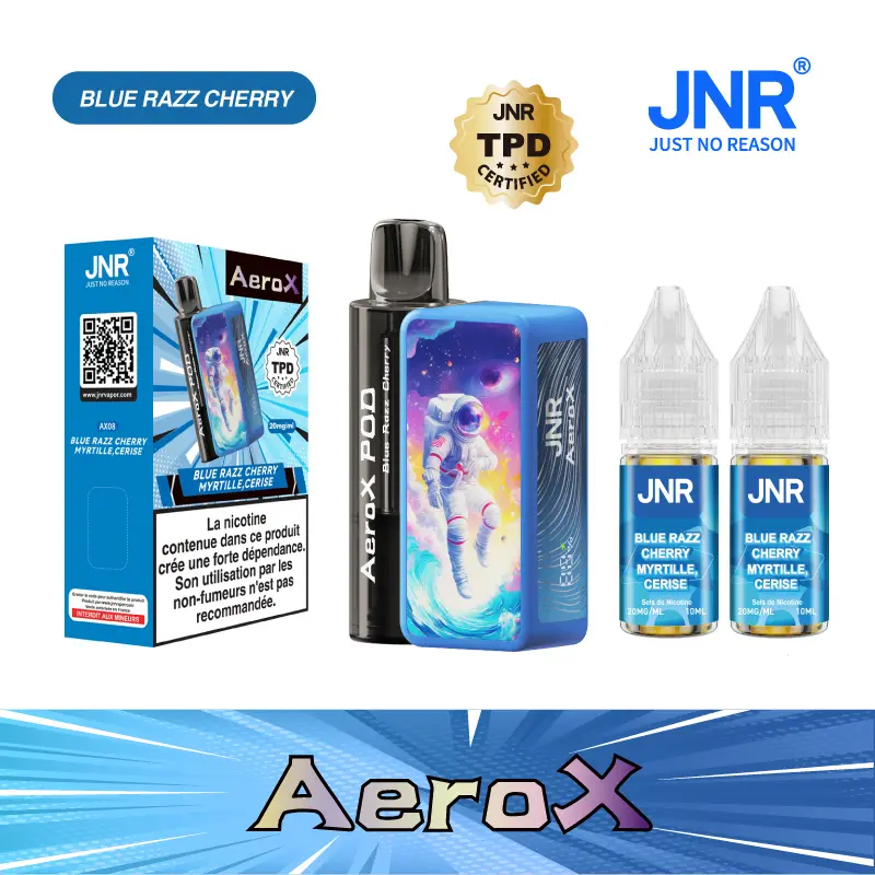 JNR AeroX 32000 Puffs - Kit Pod Remplissable et Rechargeable - Vape Grok