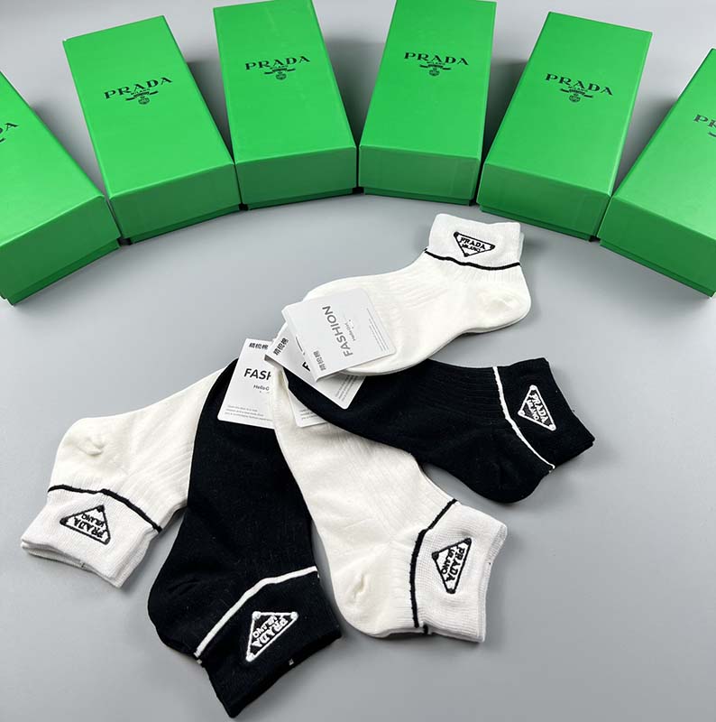 Set of 5 Pairs of Cotton Breathable Ankle Socks WZ-924000257