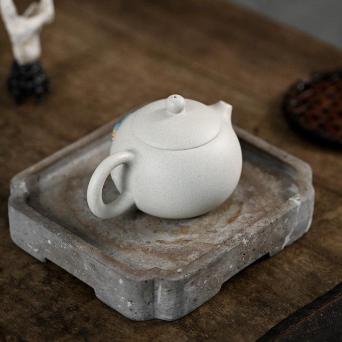 Yixing Teapot White Jade Duan Ni Clay Yaowen Xu 250ml