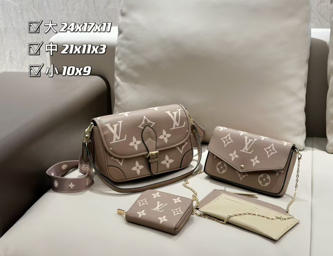 Bags Set-Size 9.4″x6.7″x4.3″, 8.3″x4.3″x1.2″, 3.9″x3.5″ BB-921268