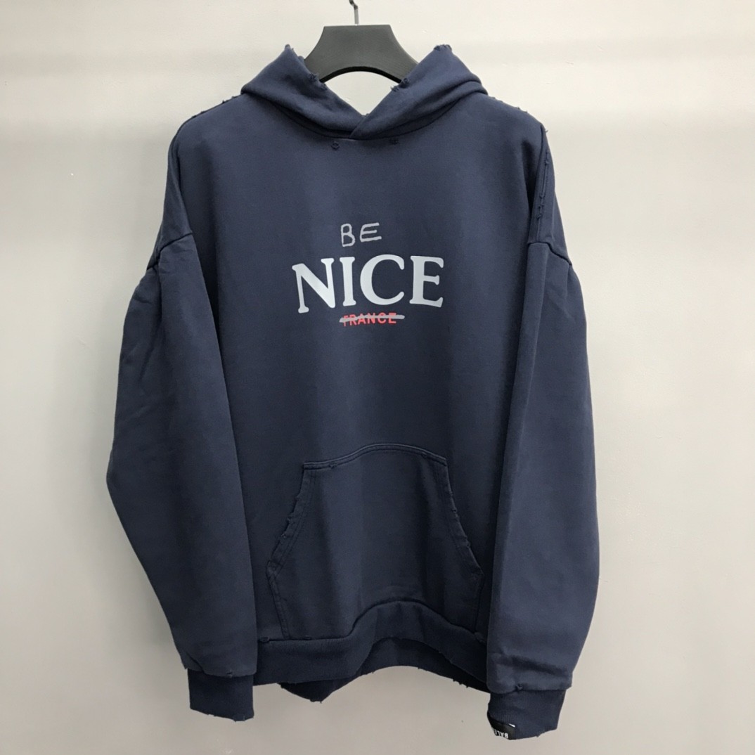 BLCG BE NICE hooded sweatshirt