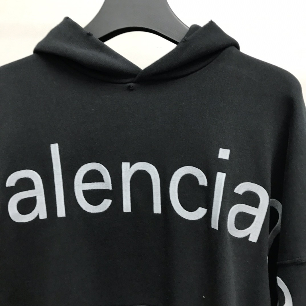 BLCG lettered hooded sweatshirt