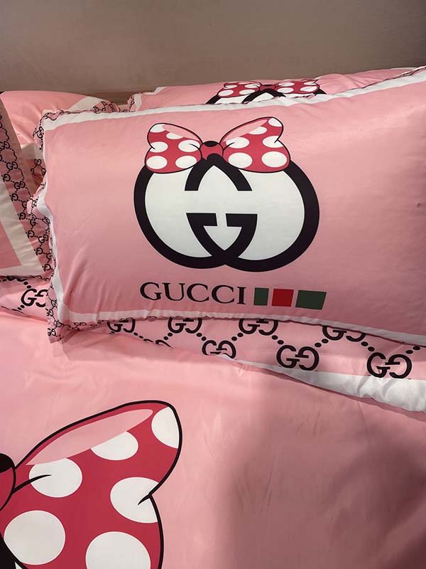 Fashion Washable Silk Digital Pink Bedding Sets(1 Quilt,1 Sham,2 pillow cases)SJT-986063