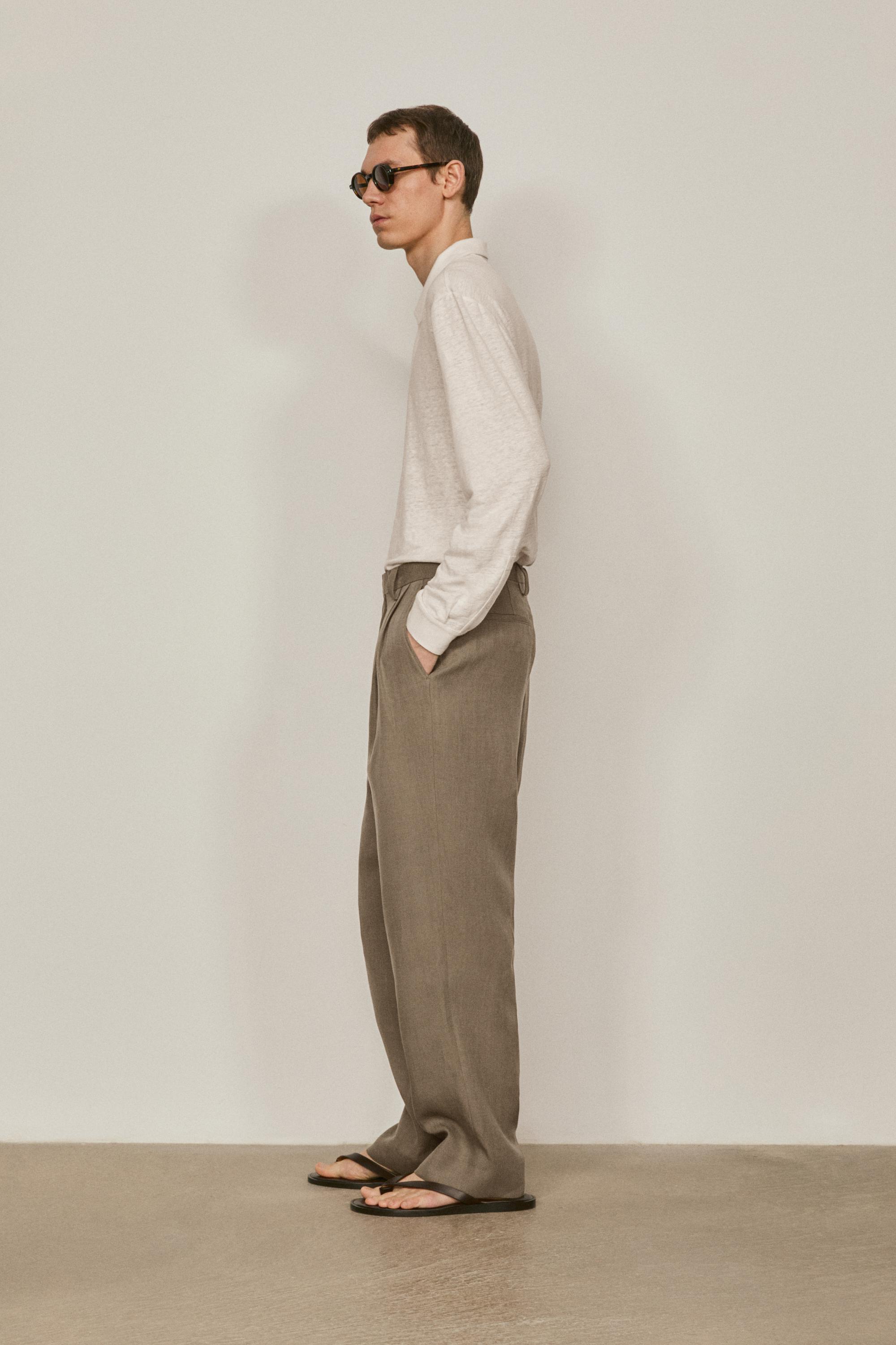 Pantalón doble pinza lino - LIMITED EDITION