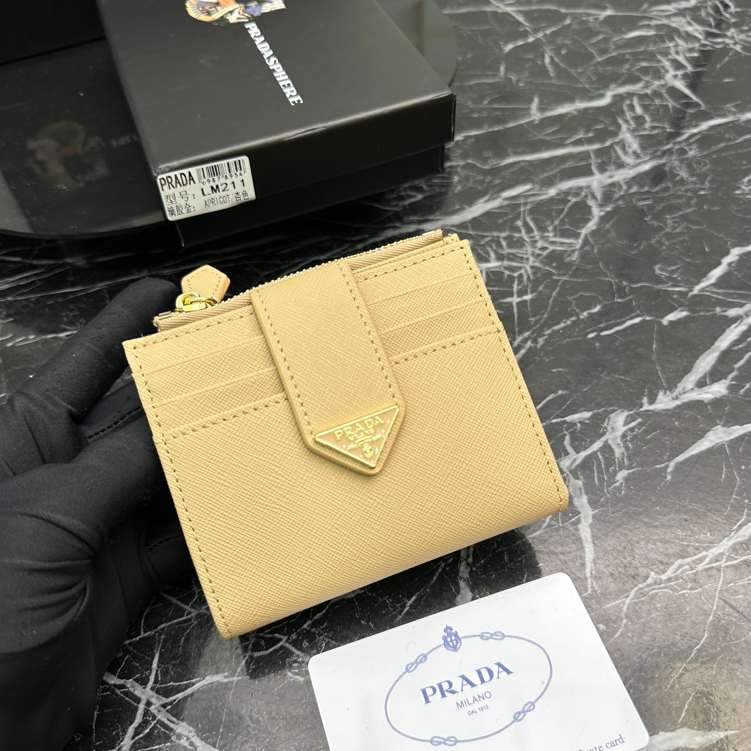 Fashion 3.9″x3.5″x0.8″ Great quality Blue Leather Wallet QB-927078