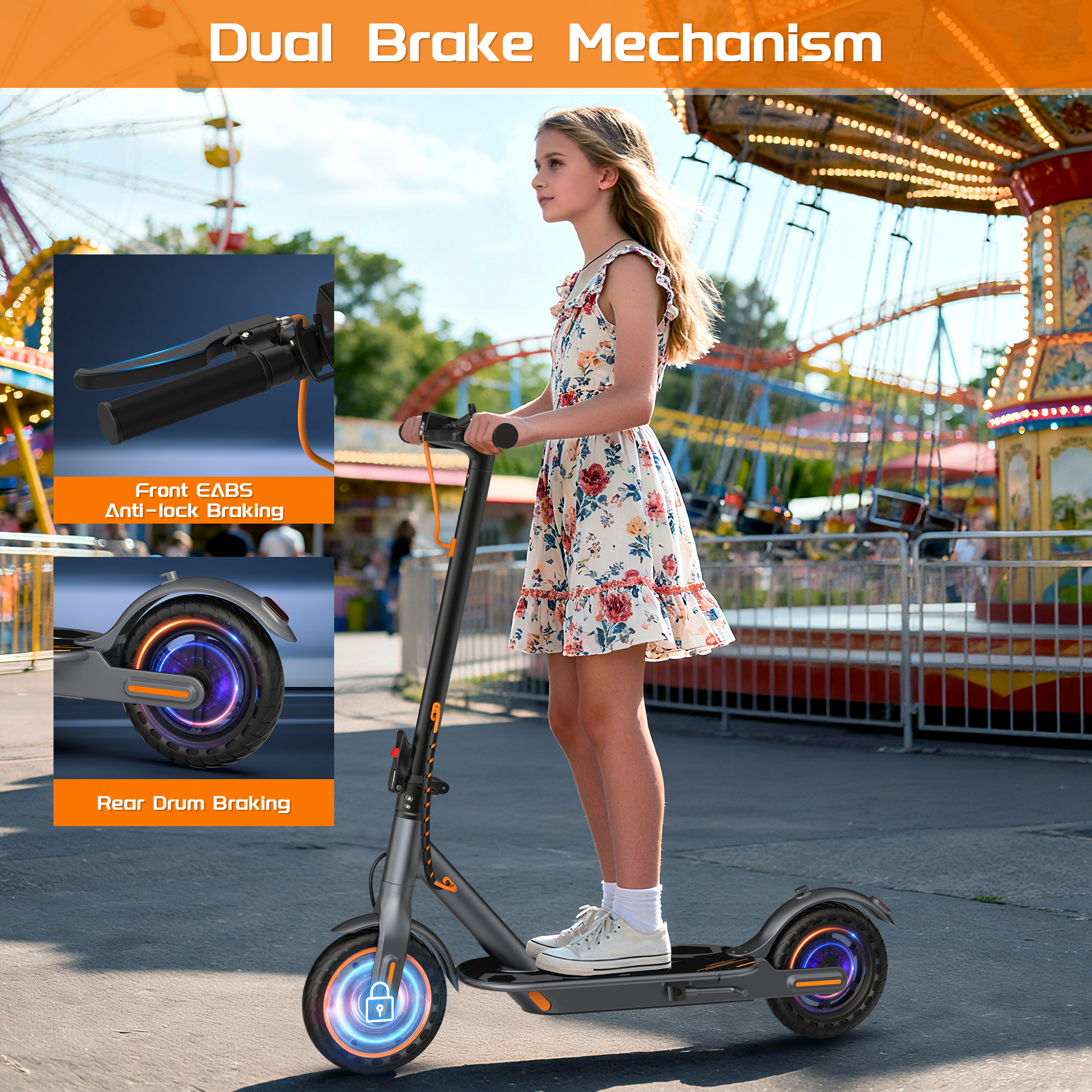 AOVOPRO Mini80 Electric Scooter for Kids 350W 4.5 Ah Foldable