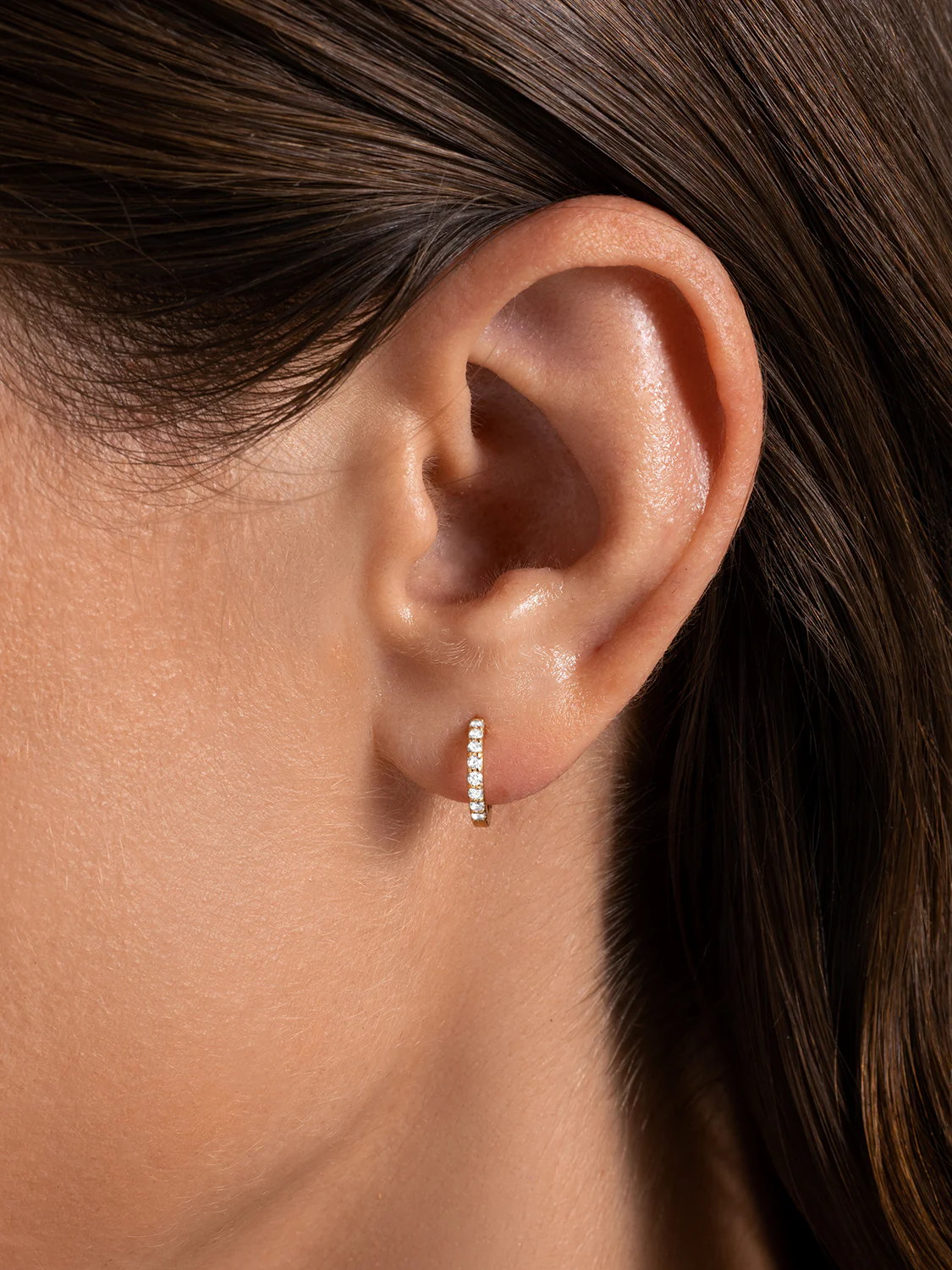 Classic Mini Pave Huggies