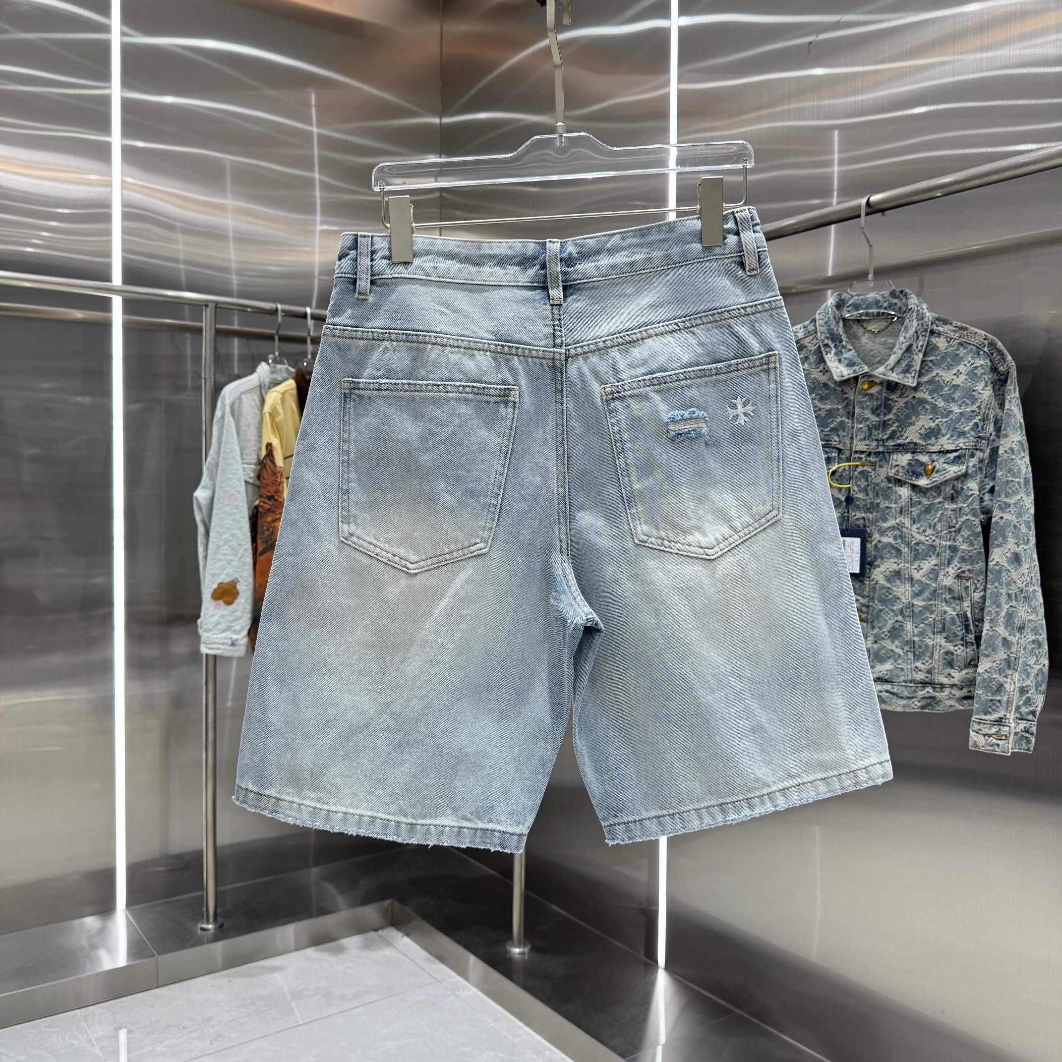 Chrome H Denim shorts