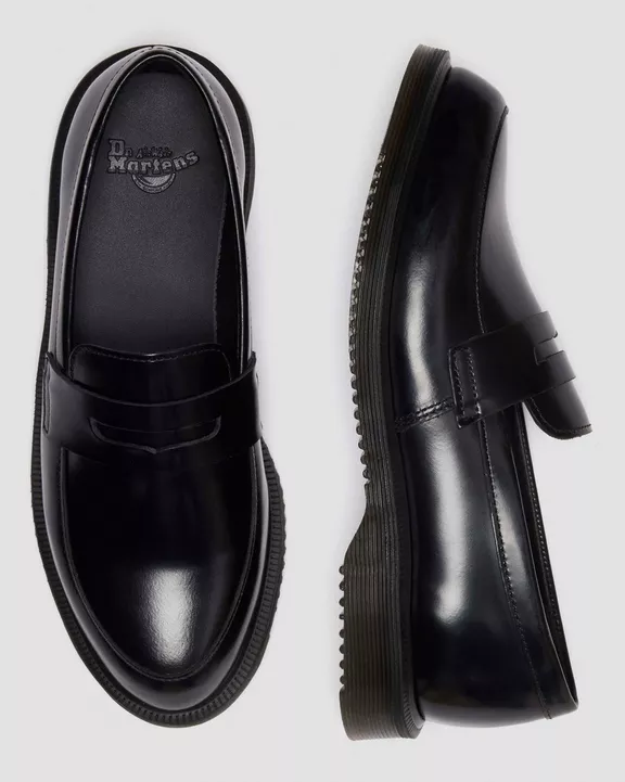 Temara Polished Smooth Leather Loafers