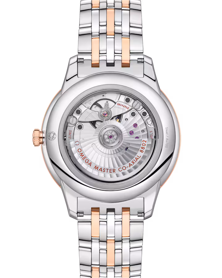 Omega De Ville Prestige 41mm Silver Dial Stainless Steel and Sedna™ 18k Rose Gold Bracelet 434.20.41.20.02.001