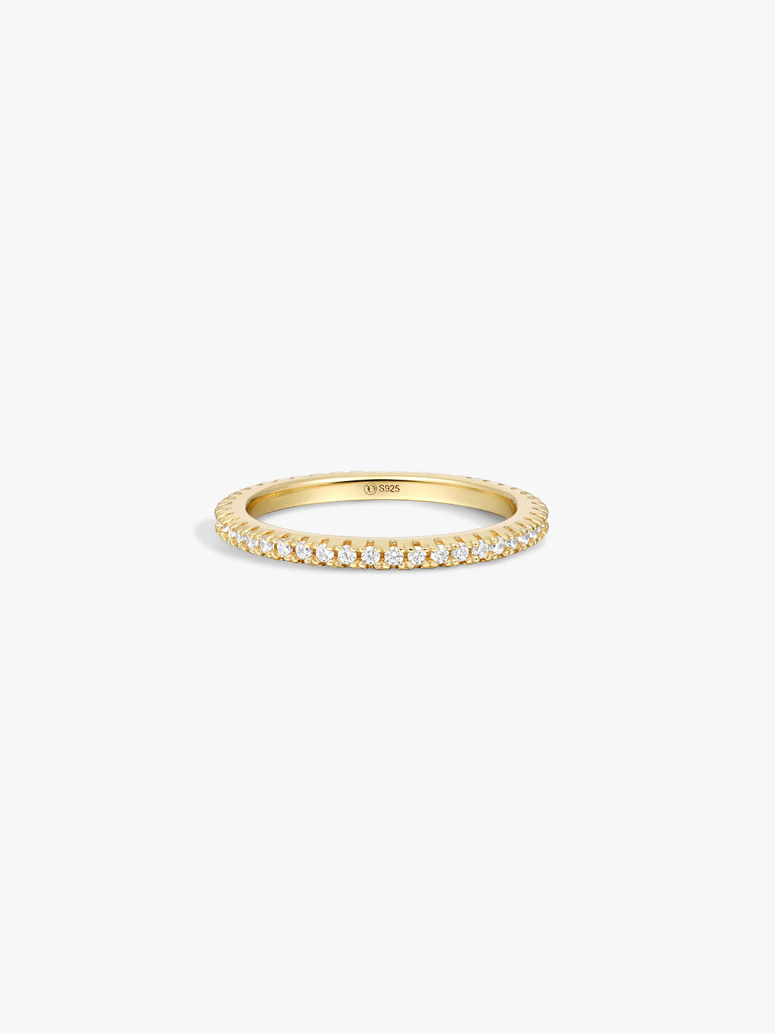 Slim Crystal Eternity Ring