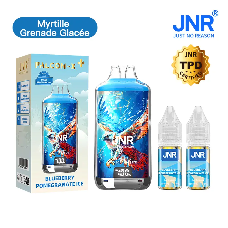 JNR Falcon X⁺ (Falcon X Plus) 28000 Puffs - Kit Pod Remplissable et Rechargeable - Vape Grok