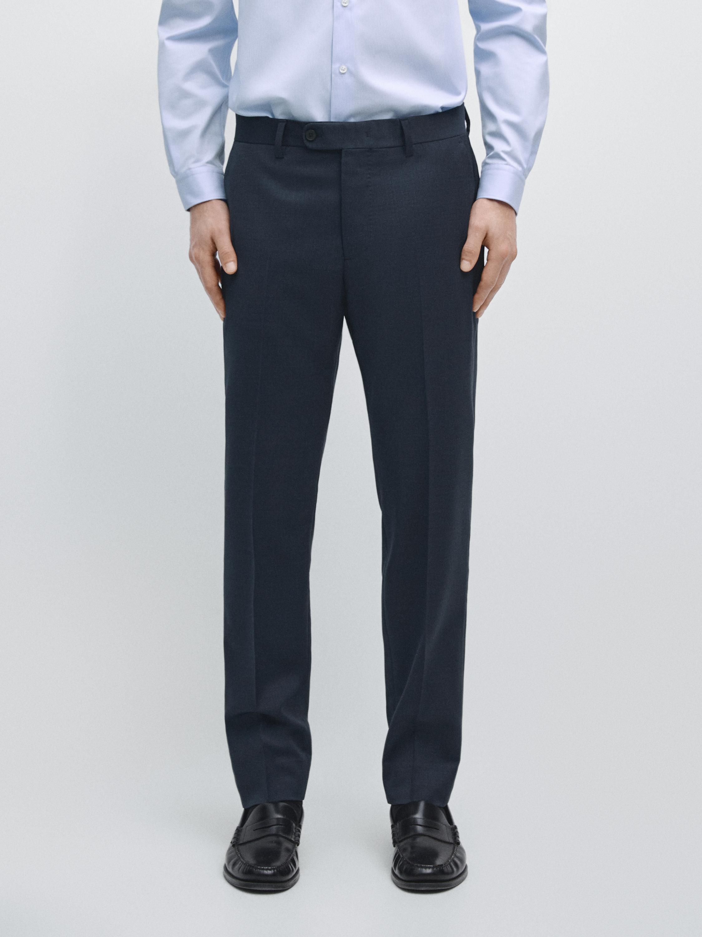 Pantalón traje lana fría