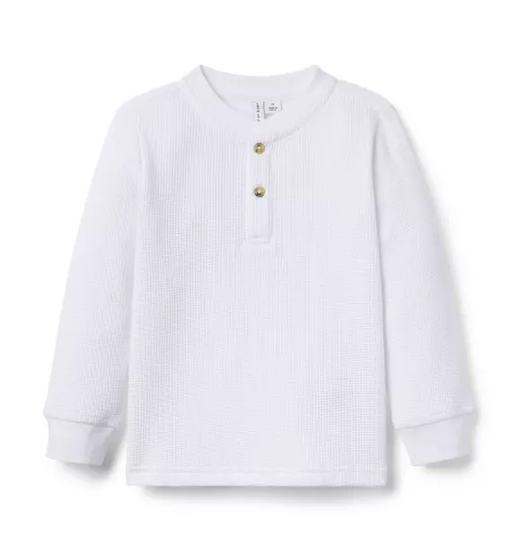Textured Waffle Henley Tee