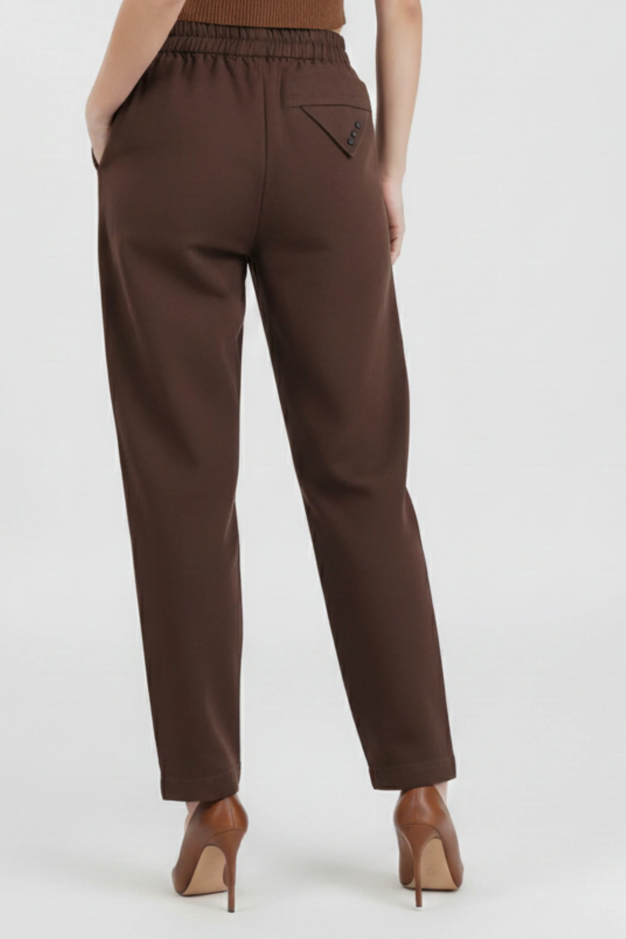 Truffle Brown Relaxed Fit Pants