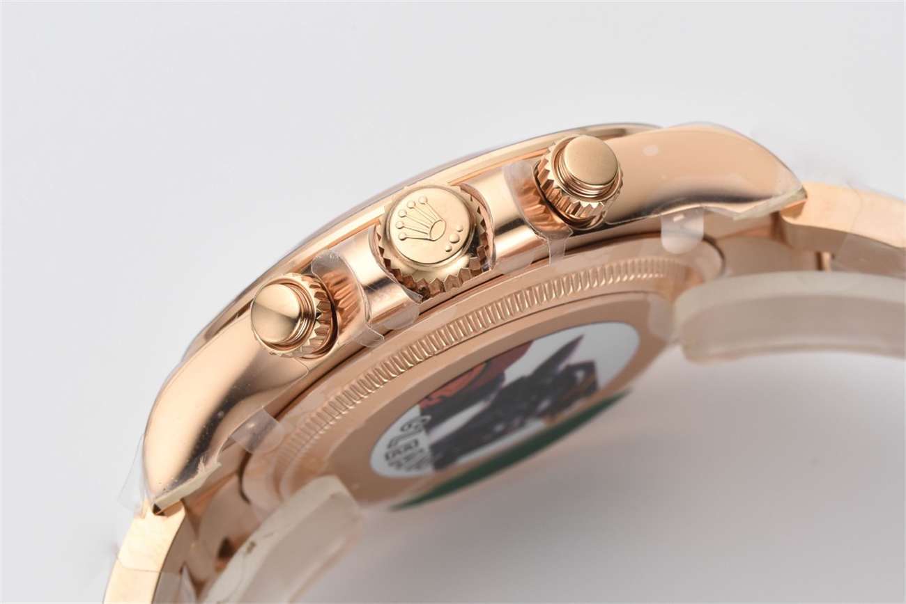 Clean Factory Rolex Daytona 126505 Diamond Dial Replica – Rose Gold (4131 Movement)