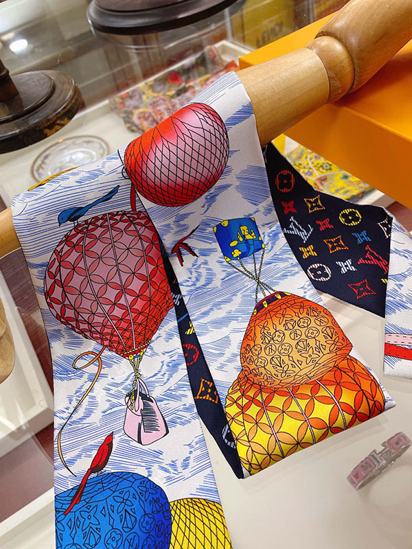 120x8cm balloon Embroidery Handbag Ribbon Scarf Neck Bow WJ-987020