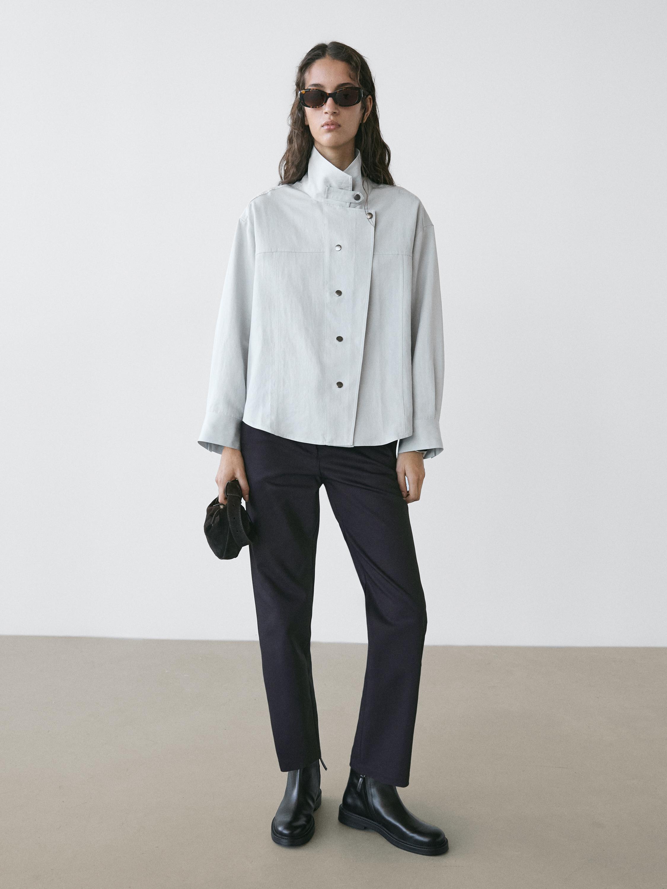 Camisa fluida detalle botones