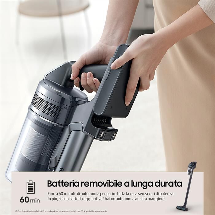 SAMSUNG - Scopa elettrica JET 85 PREMIUM VS20C852FTB-Midnight Blue