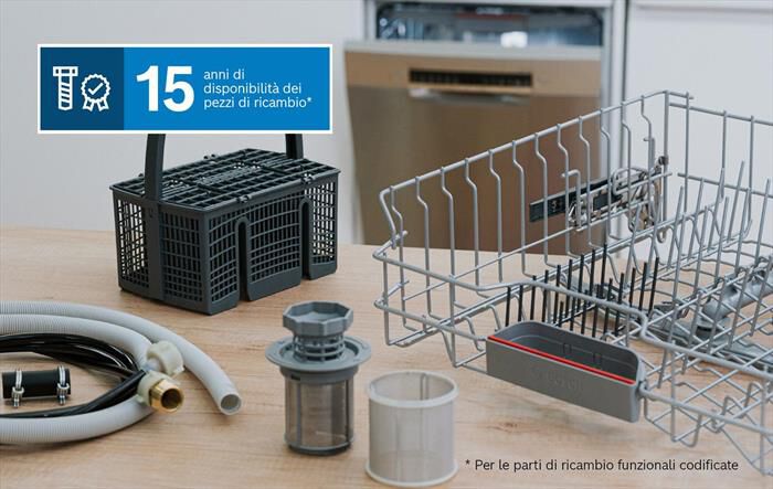 BOSCH - Lavastoviglie SMP4ECC72S Classe A 14 Coperti-Acciaio nero spazzolato