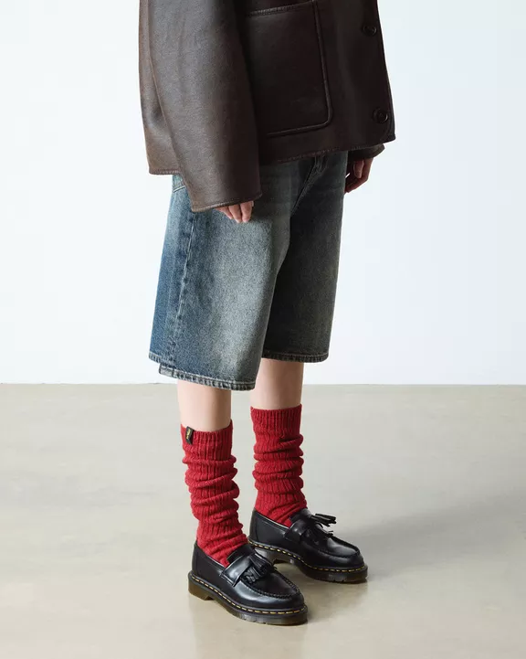 Adrian Yellow Stitch Smooth Leather Tassle Loafers