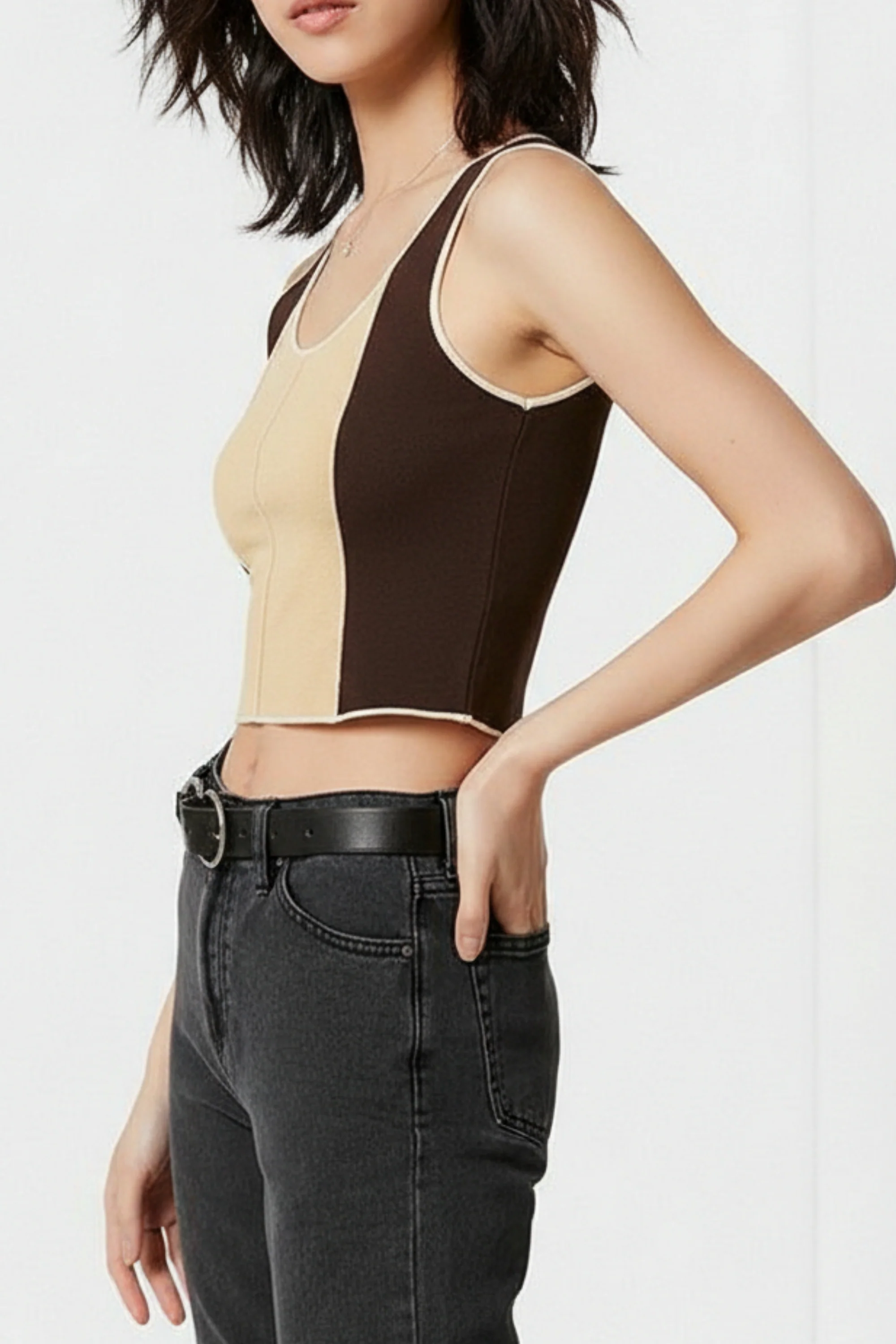 Pecan Brown Knitted Top