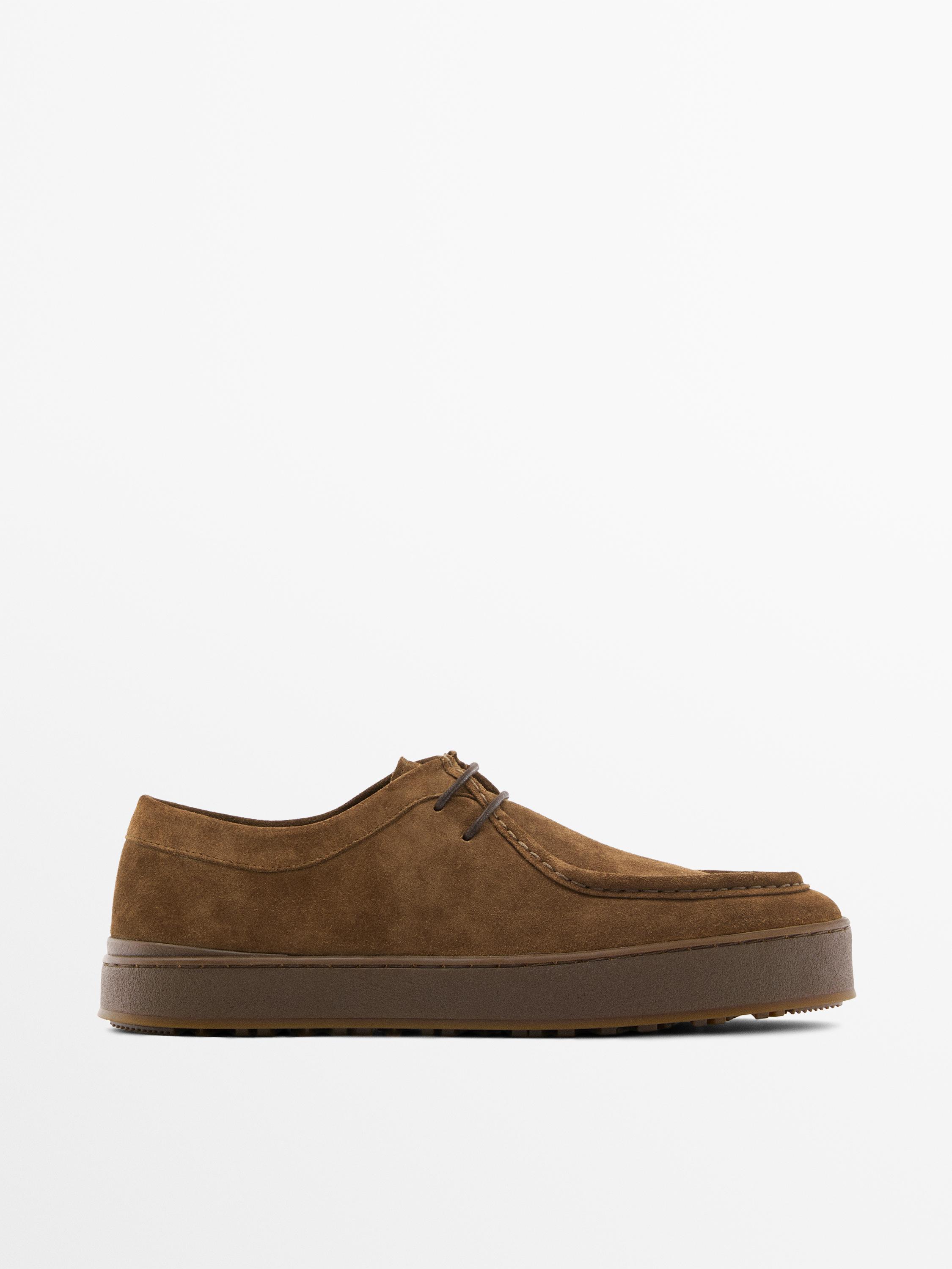 Zapato piel bordón piso grueso