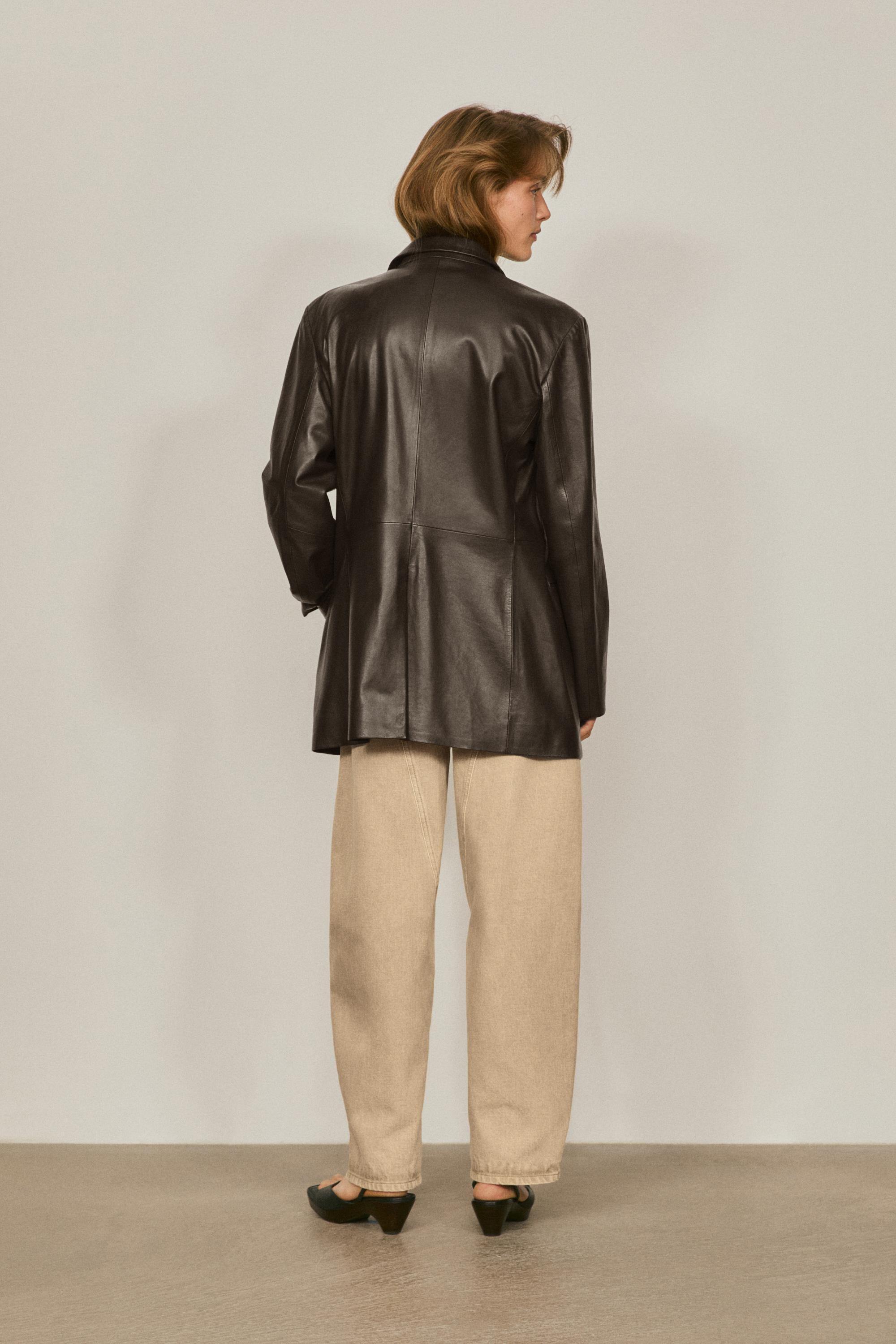 Americana detalle bolsillos 100% piel napa - LIMITED EDITION