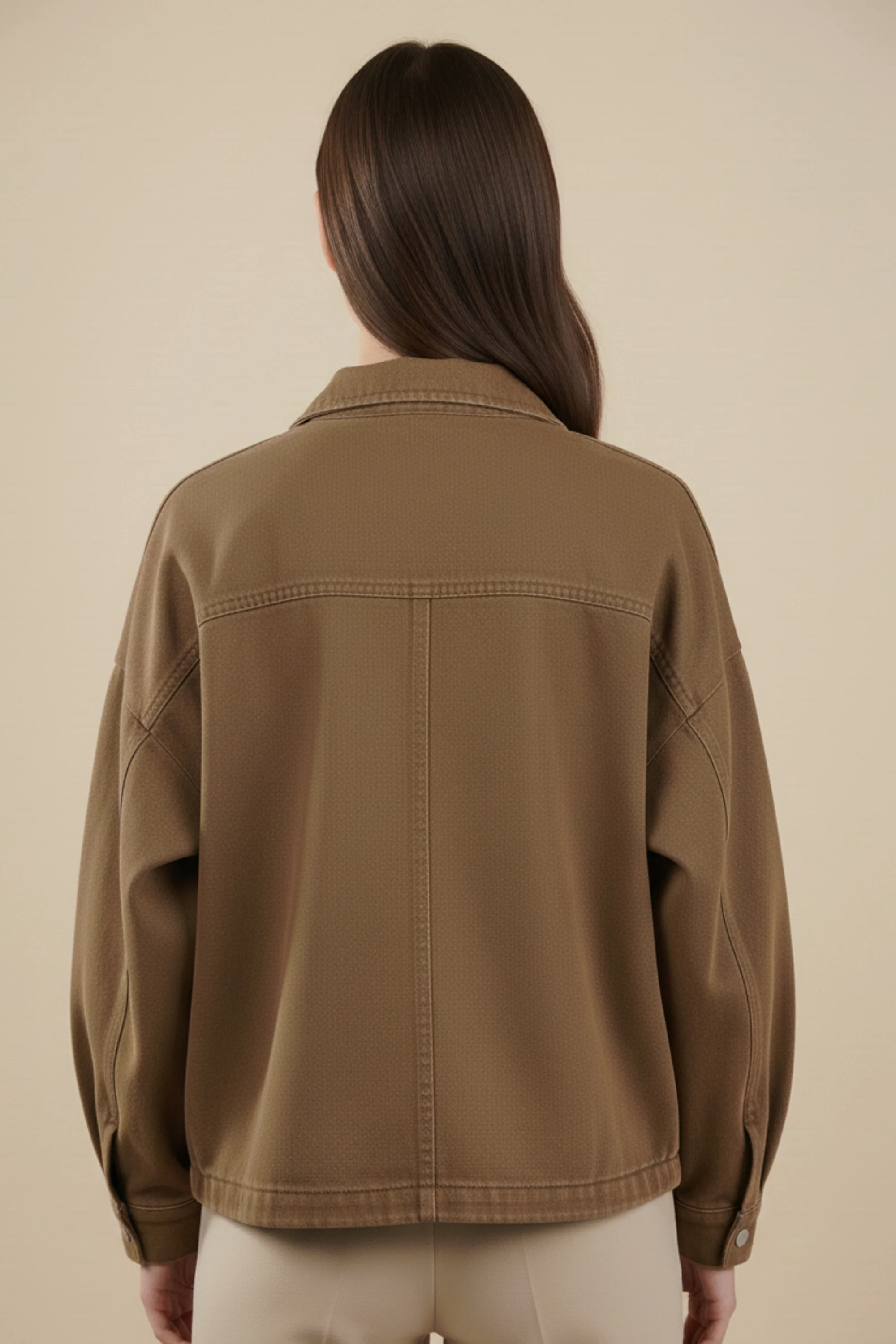 Downtown Oversized Crop Jacket