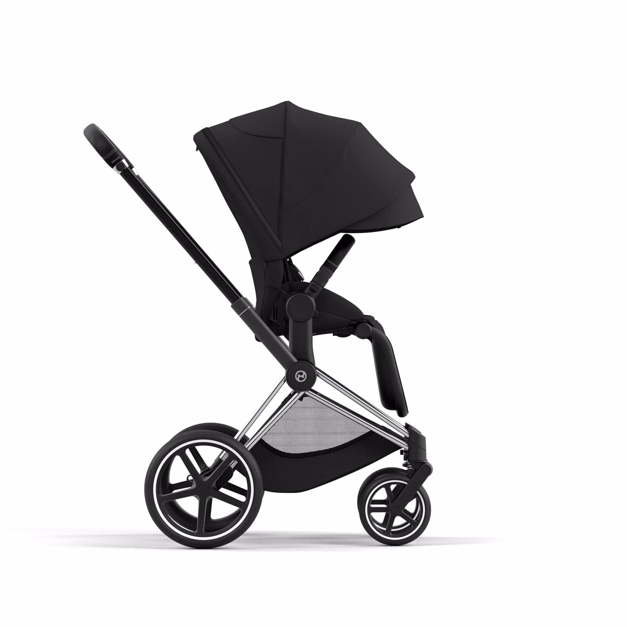 Cybex Priam 4 Stroller (One Box) - Chrome / Black / Sepia Black