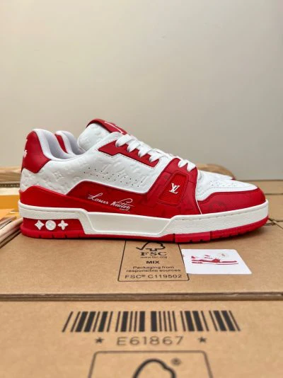 LV  ’54’ Trainer Red White Sneaker