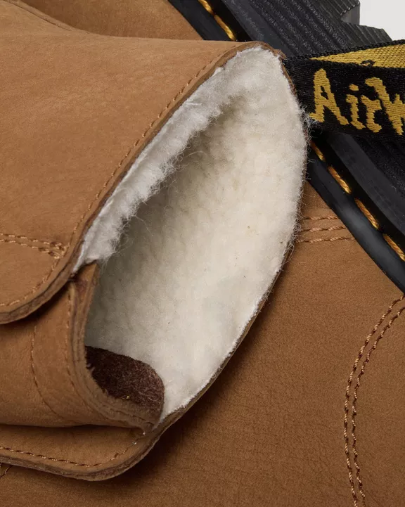 ZEBZAG LACELESS WARM LINED SLIP ON NUBUCK BOOTS