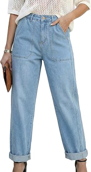 AERLEN Jeans for Women Baggy Barrel