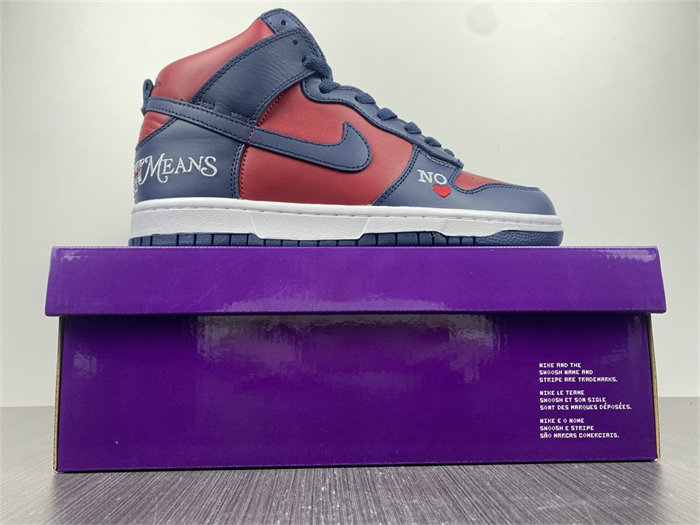 NK SB Dunk High Supreme By Any Means Navy DN3741-600